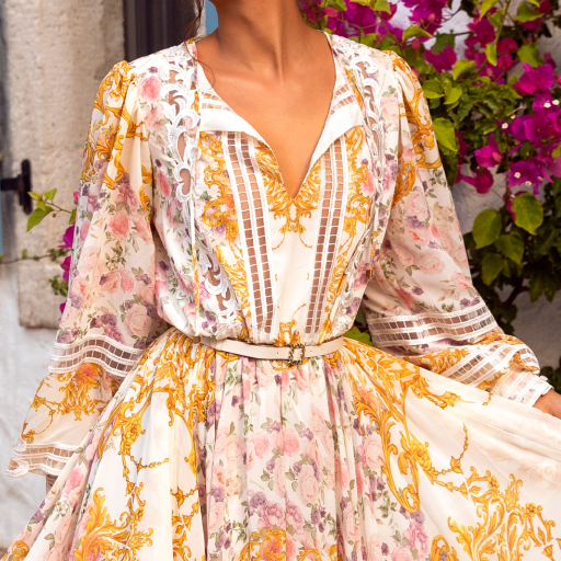 ky atelier dress 1715 by OKSANA MUKHA photo of ky atelier dress 1715: ivory, cappuccino